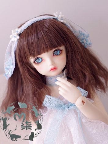 BJD Girl Wig Brown Wig for SD/MSD Ball Jointed Doll