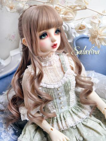 1/3 1/6 Wig Girl Dark Chocolate/Gold/Black/Light Brown Curly Hair for SD/MSD/YSD Size Ball-jointed Doll