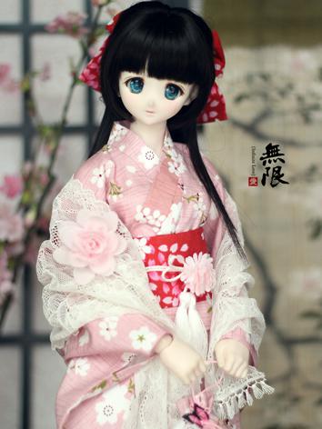 BJD Clothes Girl Kimono Yukata [BINV]for SD Ball-jointed Doll