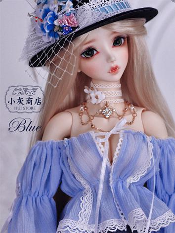 1/3 BJD Clothes Blue Shirt Skirt Suit for SD Ball-jointed Doll