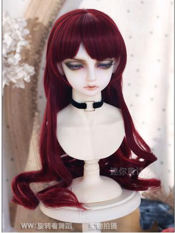Girl Wine Hair 1/3 1/4 Wig for SD/MSD/YSD Size Ball-jointed Doll