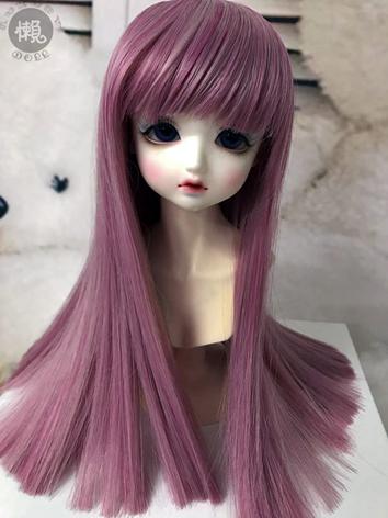 BJD Wig Girl Pink Straight Hair Wig for SD Size Ball-jointed Doll