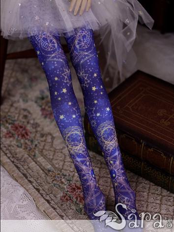 Bjd Socks Girl Lady Printed High Stockings for MSD Ball-jointed Doll