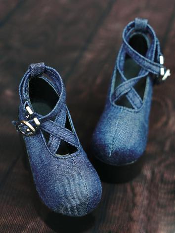 1/3 1/4 Bjd Girl Jeans High-heels Shoes for SD/MSD Ball-jointed Doll