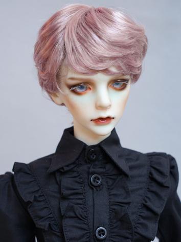 1/3 1/4 1/6 Wig Boy Short Pink Hair Wig for SD/MSD/YSD Size Ball-jointed Doll
