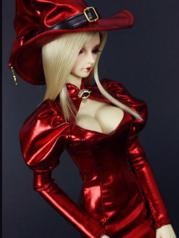 Bjd Clothes Girl Red Long Dress 【Scarlet Witch】 for SD16/SD13/SD10/MSD Ball-jointed Doll