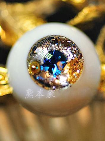 BJD Resin EYES 14MM/16MM/18MM Gold&Blue Sparkle Eyeballs Ball Jointed Doll