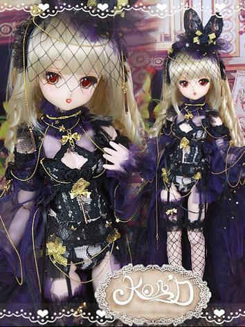 BJD Clothes MSD/MDD/DSD size Black Suit Ball-jointed Doll