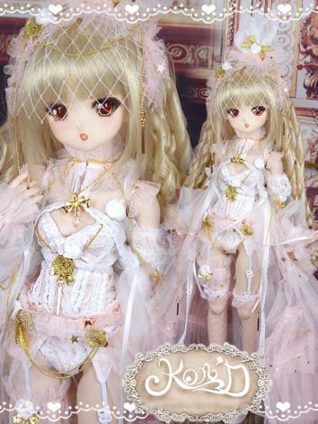 BJD Clothes MSD/MDD/DSD size Pink Suit Ball-jointed Doll