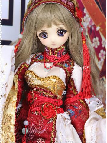 BJD Clothes MSD/MDD/DSD size Red Suit Ball-jointed Doll