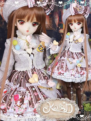 BJD Clothes MSD/MDD/DSD size Sweet Girl Suit Ball-jointed Doll