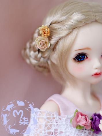 BJD Wig Girl Gold Hair for SD/MSD/YSD Size Ball-jointed Doll