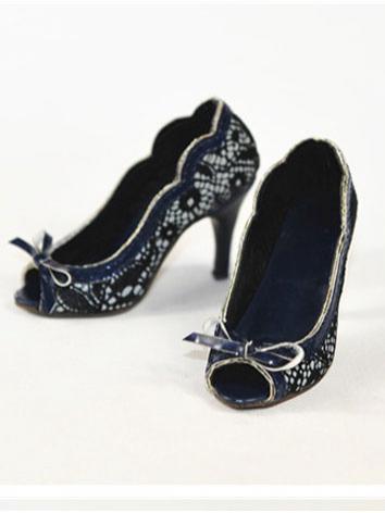 Bjd Girl/Female Pink/Coffee/Blue/Black Retro High-heel Shoes for SD Ball-jointed Doll