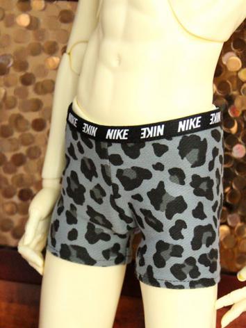 1/3 1/4 70cm Clothes Boy Underpants Gray Leopard Printed Panties for 70cm/SD/MSD Ball-jointed Doll
