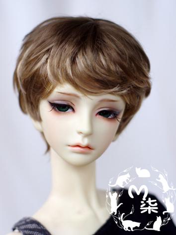 BJD Wig Boy Dark Brown Short Hair for SD/MSD/YSD Size Ball-jointed Doll