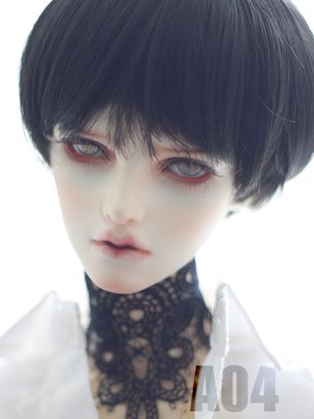 1/3 Wig 9-10inch Boy Black Short Hair A04 for SD/70cm Size Ball-jointed Doll