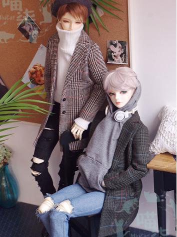 BJD Clothes Boy Gird Windcoat Outfit for SD17/70cm Ball-jointed Doll
