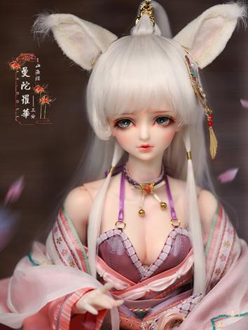 BJD 1/3 Female Mandarava Ancient White Long Hair WG318013 for SD Size Ball-jointed Doll