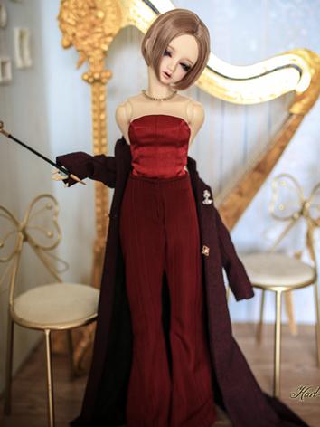 BJD Clothes Girl Dark Blue/Wine Lady Suit for SD Ball-jointed Doll