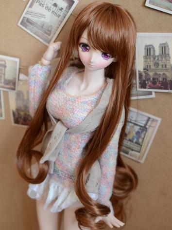 1/3 Wig Girl Long Curly Hair for SD Size Ball-jointed Doll