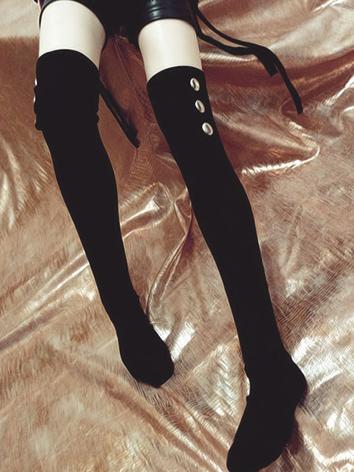 1/3 1/4 1/6 Socks Black High Stockings for 70cm/SD/MSD/YSD Ball-jointed Doll