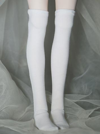 1/3 1/4 1/6 Socks White/Black High Stockings for 70cm/SD/MSD/YSD Ball-jointed Doll
