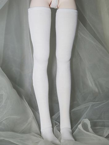 1/3 1/4 1/6 Socks White/Black Thigh Stockings for 70cm/SD/MSD/YSD Ball-jointed Doll