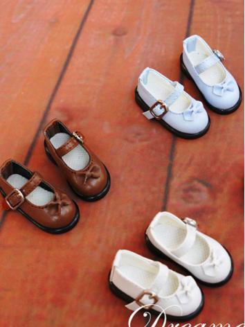 1/6 Shoes White/Blue/Brown Flat Shoes for YSD Ball-jointed Doll