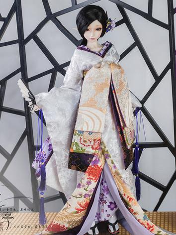 BJD Clothes Boy/Girl Kimono [Canglan] for 75cm/70cm/SD/MSD Ball-jointed Doll