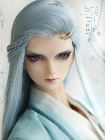 BJD 1/3 Male QingYu Ancient Blue&Green Long hair WG118011 for SD/70CM Size Ball-jointed Doll