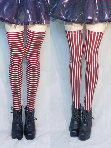 Bjd Socks Girls Stripe High...