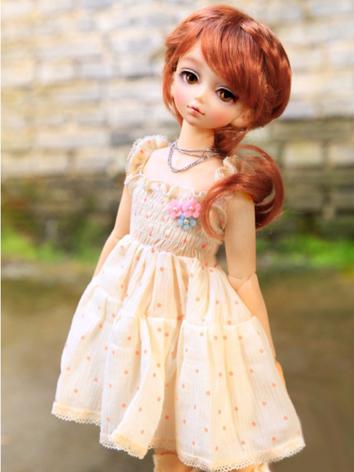 BJD Clothes Girl Light Yellow Sundress for MSD Ball-jointed Doll