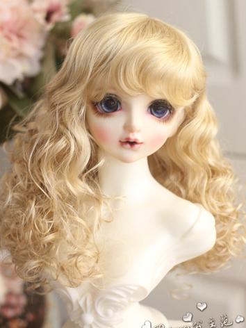 1/3 Wig Girl  Gold/Brown Curly Hair for SD Size Ball-jointed Doll
