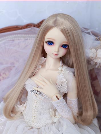BJD Wig Girl Flaxen Hair 1/3 Wig for SD Size Ball-jointed Doll