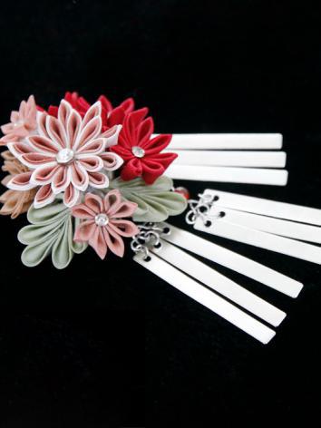 BJD Pink&Red Hairpin Hairpiece for SD/70cm Ball-jointed doll