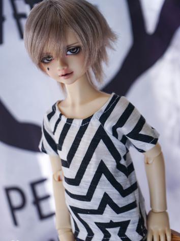 1/3 1/4 70cm Clothes Boy/Girl Printed T-shirt Top for 70cm/SD/MSD Ball-jointed Doll