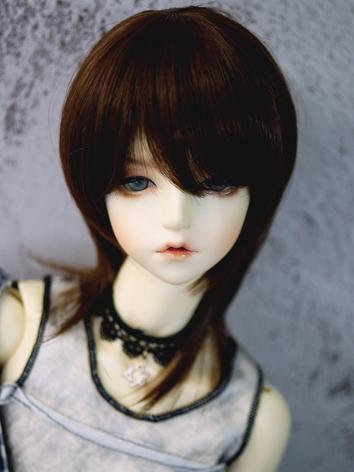 BJD Wig Boy/Girl Dark Brown Hair for SD Size Ball-jointed Doll
