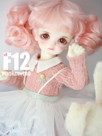 1/6 Wig 6-7inch Wig Pink Hair F12 for YOSD Size Ball-jointed Doll
