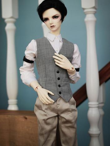 BJD Clothes Boy Gray Suit for SD/SD17/70CM/80CM Ball-jointed Doll