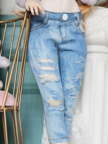 1/3 1/4 Girl Clothes Seventh Jeans Trousers for SD/DD/MSD Size Ball-jointed Doll