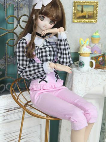 1/3 1/4 Girl Suit Clothes Shirt+Trousers for SD/DD/MSD Size Ball-jointed Doll