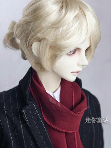 BJD Wig Boy Silver/Light gold Short Hair 1/3 1/4 1/6 Wig for SD/MSD/YSD Size Ball-jointed Doll