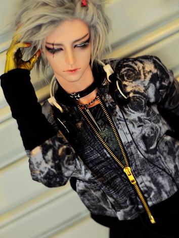 BJD Clothes Boy PUNK Printed Coat Jacket for 70cm/SD17/MSD/SD Size Ball-jointed Doll