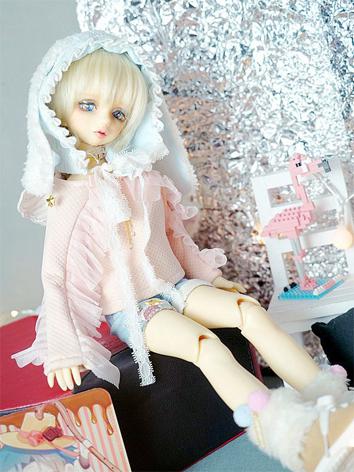 BJD Clothes Girl Sweet Pink Suit for YOSD/MSD/SD Size Ball-jointed Doll