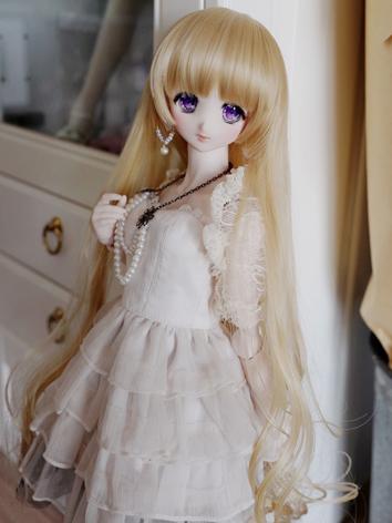BJD Girl Wig Gold Hair for SD Size Ball-jointed Doll