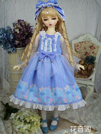 BJD Clothes Girl Blue Dress for SD Ball-jointed Doll