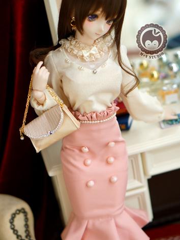 1/3 DD Clothes Girl Autumn and Winter Lady Suit Dress for DD/SD Size Ball-jointed Doll
