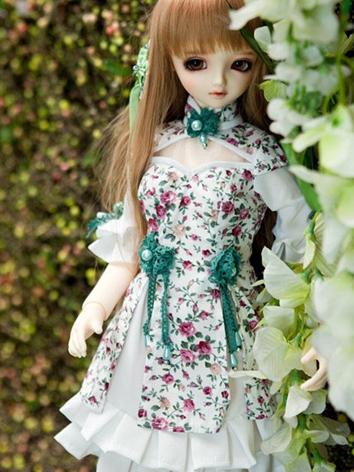 BJD Clothes Girl Printed Dr...