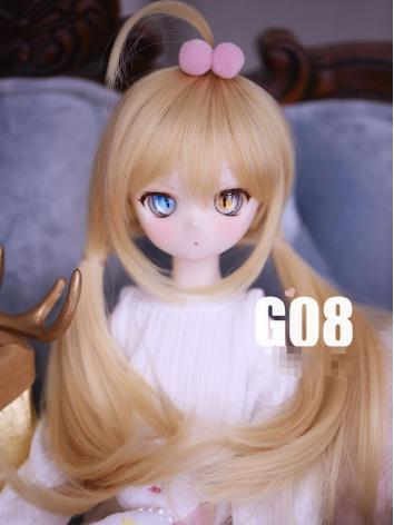1/3 Wig 9-10inch Girl Wig Gold Hair G08 for SD Size Ball-jointed Doll