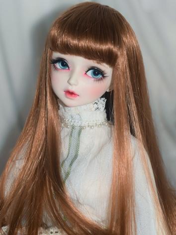 BJD Wig Girl Brown/Black/Bronze/Gold Straight Hair for SD/MSD/YOSD Size Ball-jointed Doll